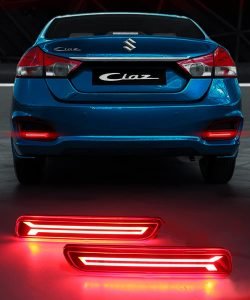 FABTEC – Car LED Imported Running Matrix Light Moving Reflector Rear Bumper Brake Light Single Arrow Design