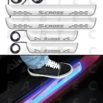 FABTEC - Car Door Foot Step Sill Plate for Maruti Suzuki S-Cross