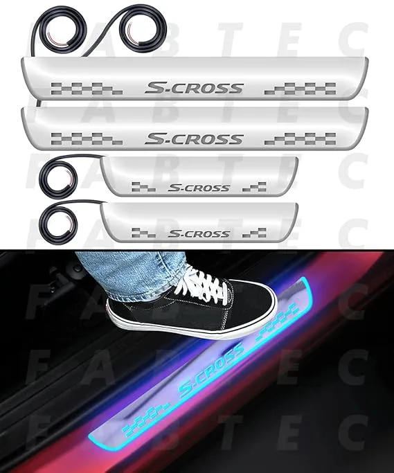 FABTEC - Car Door Foot Step Sill Plate for Maruti Suzuki S-Cross