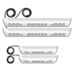 FABTEC - Car Door Foot Step Sill Plate for Maruti Suzuki Brezza
