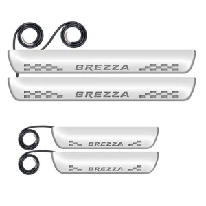 FABTEC - Car Door Foot Step Sill Plate for Maruti Suzuki Brezza