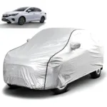 FABTEC - Metallic Silver Black Border Waterproof Car Body Cover for Honda City