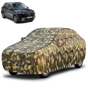 FABTEC Waterproof Jungle Print Car Body Cover for Hyundai Creta 2014 – 2020