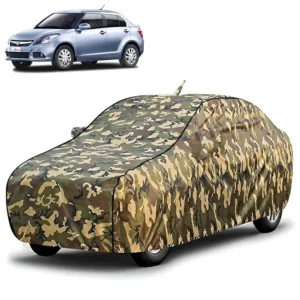FABTEC - Jungle Print Waterproof Car Body Cover for Maruti Suzuki Dzire 2012