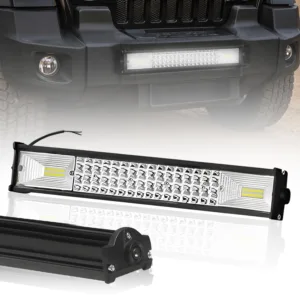 FABTEC Mercury LED Bar Fog Light 96 LED 20 Inch for Cars (White)