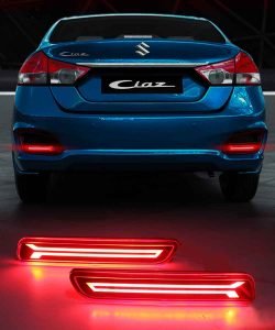 FABTEC – Car LED Imported Running Matrix Light Moving Reflector Rear Bumper Brake Light Single Arrow Design