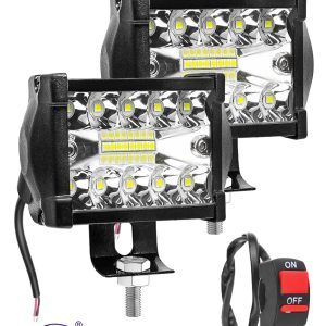 FABTEC - LED Bar Light - LED Fog Light for All Motorcycles/Bike/Scooty/E-Rikshaw