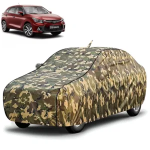 FABTEC Waterproof Jungle Print Car Body Cover for Toyota Glanza 2018 – 2022