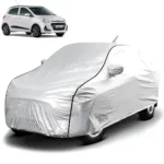 FABTEC - Metallic Silver Black Border Waterproof Car Body Cover for Hyundai Grand I10