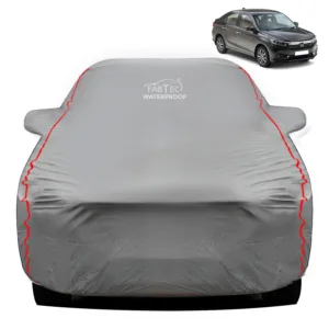 FABTEC Waterproof Dark Grey Peva Car Body Cover For Honda Amaze 2018 -2026