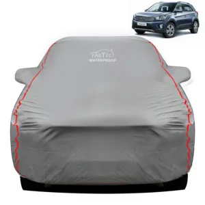 FABTEC - Peva Waterproof Red Border Car Body Cover for Hyundai Creta 2020