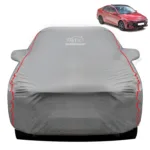FABTEC - Peva Waterproof Red Border Car Body Cover for Hyundai Verna