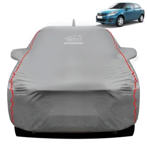 FABTEC Waterproof Dark Grey Peva Car Body Cover For Maruti Suzuki Dzire 2012 – 2017