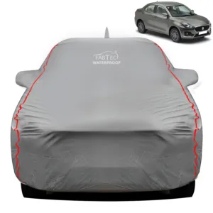 FABTEC Waterproof Dark Grey Peva Car Body Cover For Maruti Suzuki Dzire 2018 – 2025