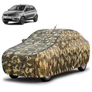 FABTEC Waterproof Jungle Print Car Body Cover for Tata Tiago 2020 – 2026