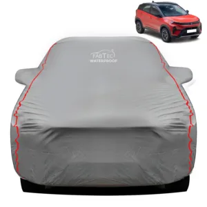FABTEC Waterproof Dark Grey Peva Car Body Cover For Tata Nexon 2020 – 2023