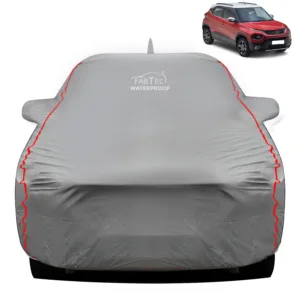 FABTEC - Peva Waterproof Red Border Car Body Cover for Tata Punch