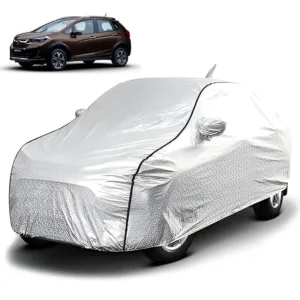 FABTEC - Metallic Silver Black Border Waterproof Car Body Cover for Honda WRV