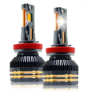 Fabtec Crystal Eye H8 White Plug & Play LED Headlight Bulb For Cars (300W/24000LM/6500K)