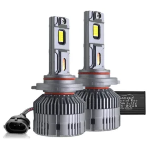 Fabtec Crystal Eye 9005/HB3 White Plug & Play LED Headlight Bulb For Cars and Bikes (150W/12000LM/6500K)