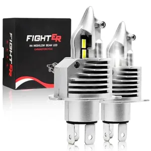 Fabtec Fighter H4 Plug and; Play All in One LED Headlight Conversion Kit (50W/9000LM) For Cars/Bike/Scoot