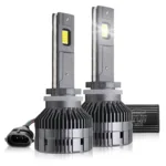 Fabtec Crystal Eye H27 White Plug & Play LED Headlight Bulb For Cars and Bikes (150W/12000LM/6500K)