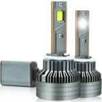 Fabtec Crystal Eye H27 White Plug & Play LED Headlight Bulb For Cars (300W/24000LM/6500K)