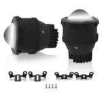 Fabtec 3 inch 40W White LED Projector with High/Low Function 12V Projector Fog Light for Cars (40W/6000K)