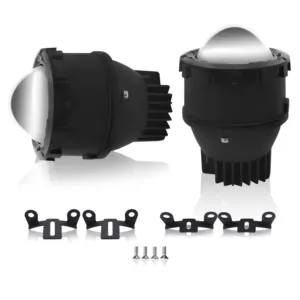 Fabtec 3 inch 40W White LED Projector with High/Low Function 12V Projector Fog Light for Cars (40W/6000K)