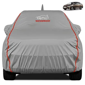 FABTEC - Peva Waterproof Red Border Car Body Cover for Maruti Suzuki Ciaz