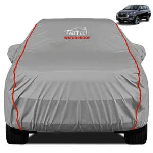 FABTEC - Peva Waterproof Red Border Car Body Cover for Toyota Innova Crysta