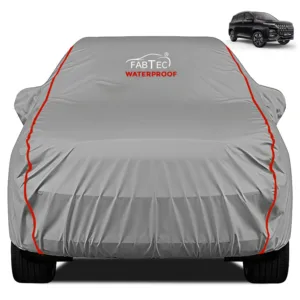 FABTEC - Peva Waterproof Red Border Car Body Cover for MG Hector
