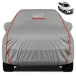 FABTEC - Peva Waterproof Red Border Car Body Cover for Mahindra Scorpio N