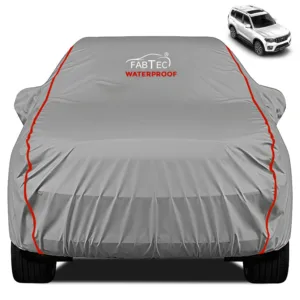 FABTEC Waterproof Dark Grey Peva Car Body Cover For Mahindra Scorpio N