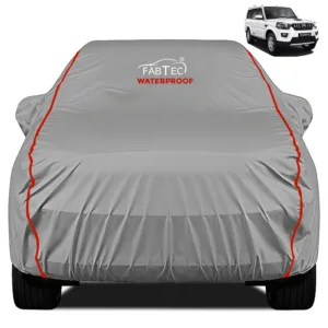 FABTEC Waterproof Dark Grey Peva Car Body Cover For Mahindra Scorpio Classic