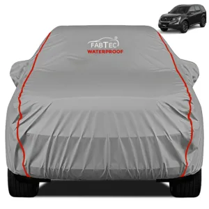 FABTEC - Peva Waterproof Red Border Car Body Cover for Mahindra XUV500