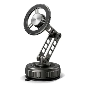 FABTEC Multi-Angle Magnetic Mobile Holder with Vacuum Suction Cup | Strong 360° Adjustable Stand for Car Dashboard, Mirrors, Kitchen & Gym Surfaces | Universal Locking Mount for All Smartphones
