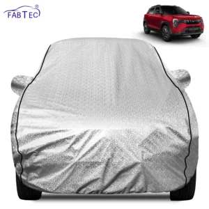 FABTEC Waterproof Metallic Silver Car Body Cover For Mahindra  3XO