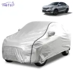 FABTEC Waterproof Metallic Silver Car Body Cover For Honda  Amaze 2022 - 2026