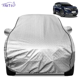 FABTEC Waterproof Metallic Silver Car Body Cover For Mahindra  XUV 700 2021 - 2026